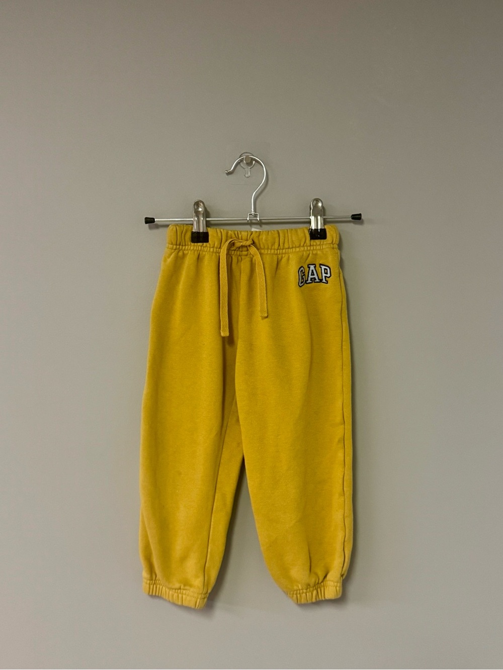 GAP Kids Yellow Drawstring Fleece Joggers